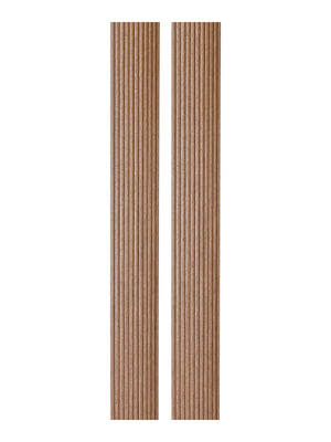2-Pack Flexible Fluted Wall Panels - Oak