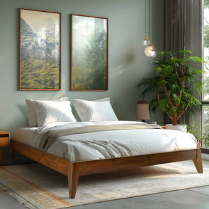 Mervyn Solid Wood Bed Frame - side view