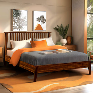 Kaylin Solid Wood Bed Frame - side view
