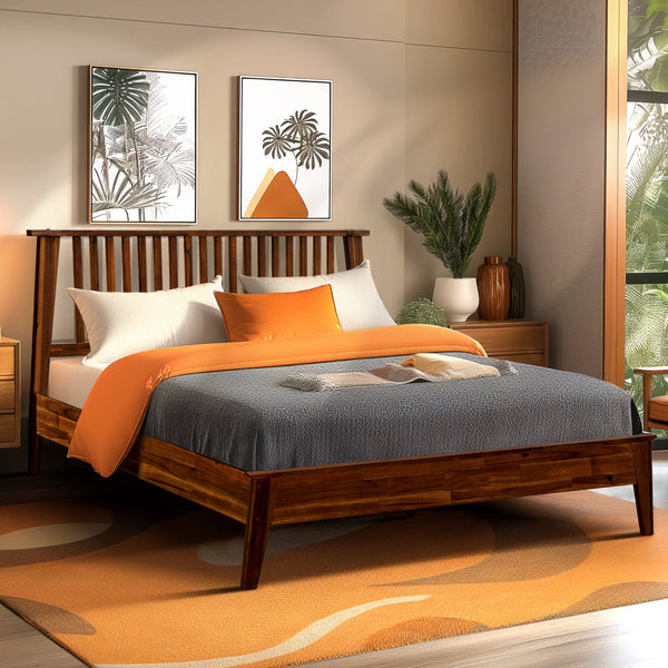 Kaylin Solid Wood Bed Frame - side view