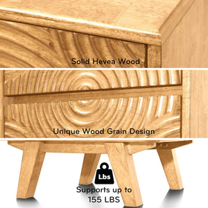 Harmony Solid Wood Nightstand - alternate view