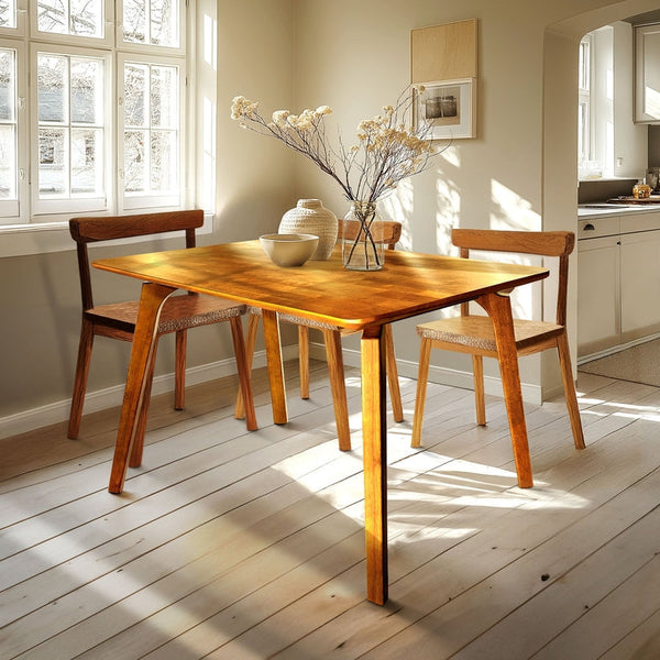 Acacia Verve 48' Solid Wood Dining Table - Ideal Kitchen Table for 4 - dimensions