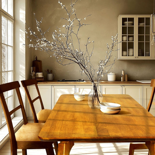 Acacia Verve 48' Solid Wood Dining Table - Ideal Kitchen Table for 4 - alternate view