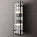 Rectangular Glass Panel Wall Sconce