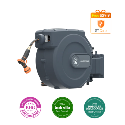 Retractable Garden Hose Reel-1/2in-155ft