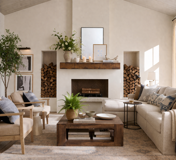 Rustic Fireplace Mantel