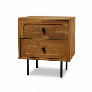 Savana Solid Wood 2-Drawer Nightstand