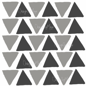 Abstract Equilateral Triangles - Fabric Nursery Wall Art Decals