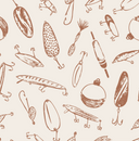 Bait Wallpaper by Kim Hallquist Designs