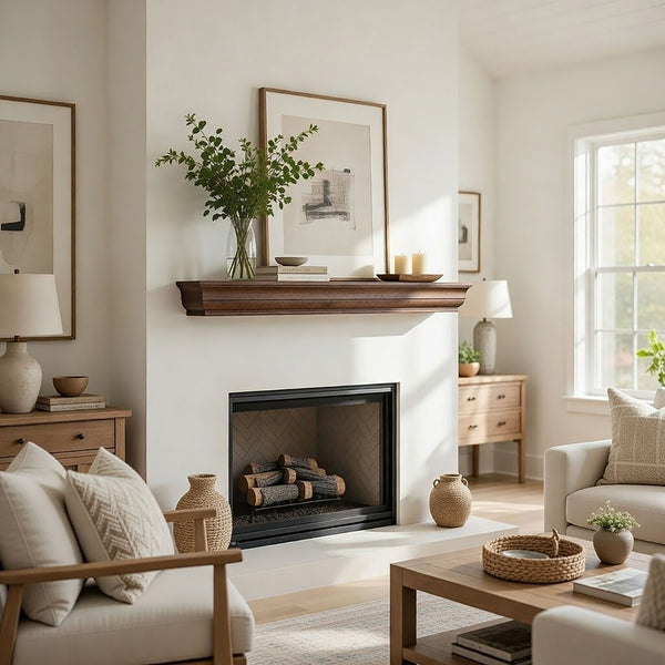 Shaker Style Mantel - side view