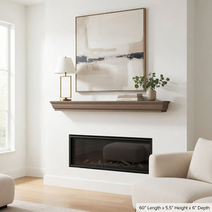 Shaker Style Mantel - detail view
