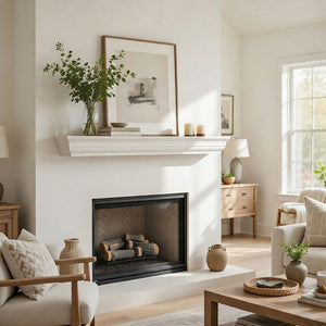 Shaker Style Mantel - close-up