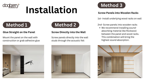 2-Pack Acoustic Wall Panels – Smoked Oak
