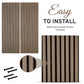 2-Pack Acoustic Wood Wall Panels
