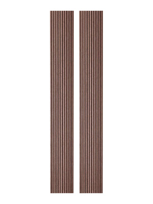 2-Pack Flexible Fluted Wall Panels - Smoked Oak