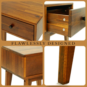 Sofia Solid Wood Nightstand - dimensions