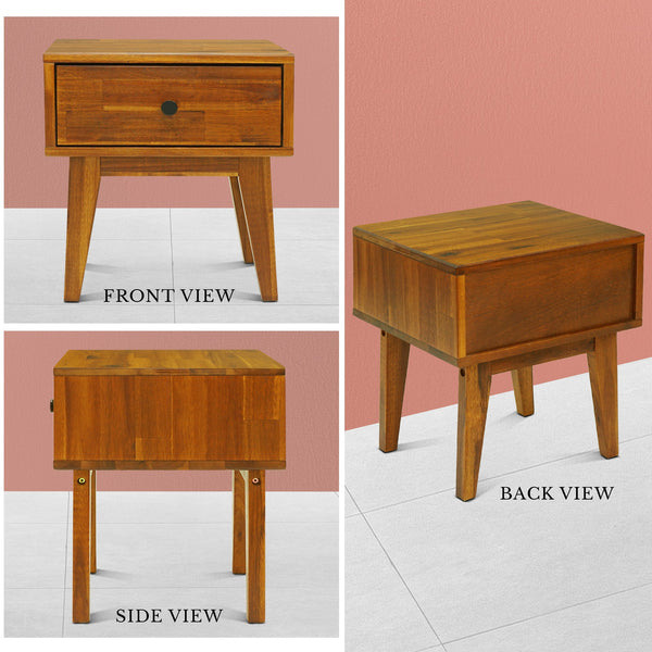 Sofia Solid Wood Nightstand - alternate view
