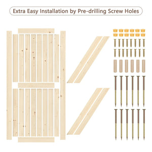Solid Pine Barn Doors with Track Kit