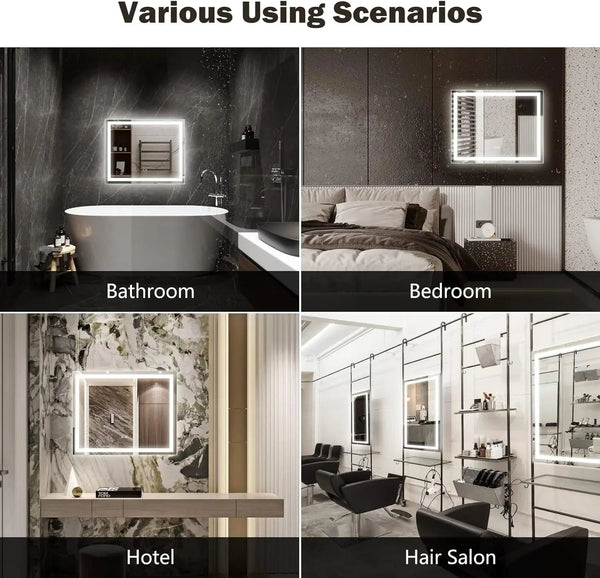 Standard Center Glow LED Bathroom Mirror