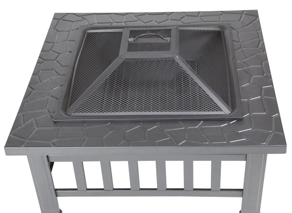 Stonemont Square Fire Pit - close-up