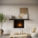 Modern Timber Fireplace Mantel