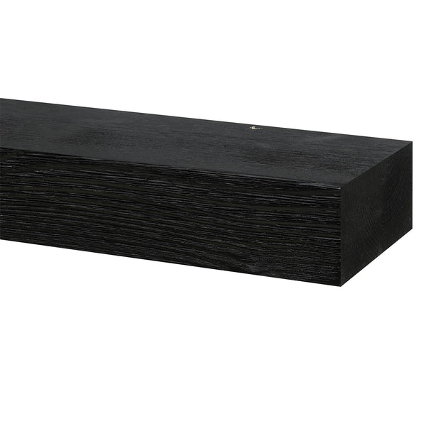 Textured Timber Fireplace Mantel