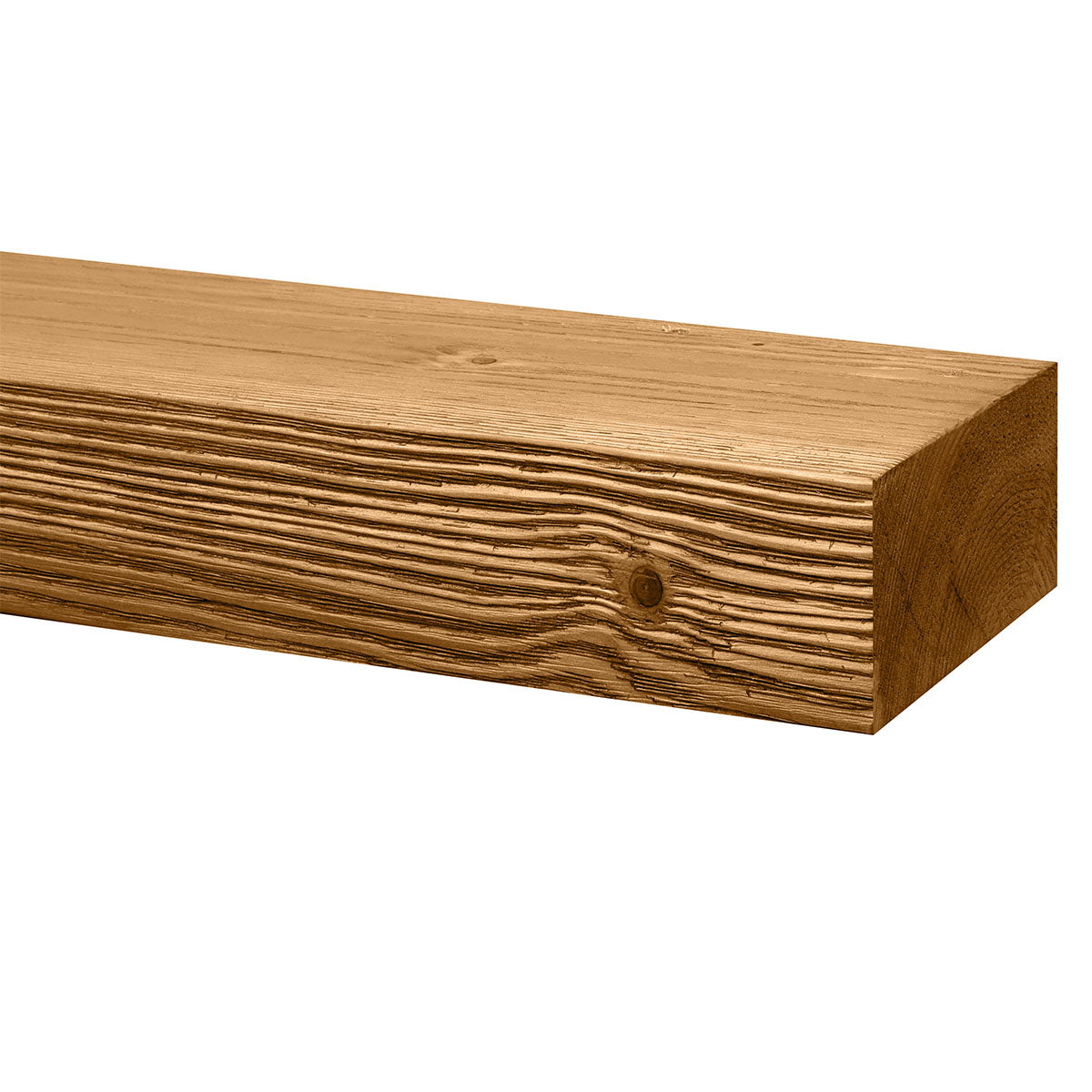 Modern Timber Fireplace Mantel