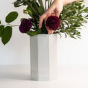Handmade Porcelain Bouquet Vase - side view