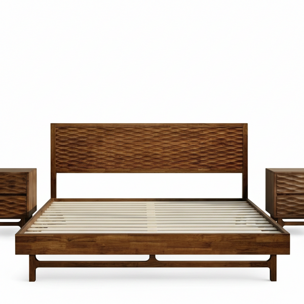 Elara Solid Wood Bed Frame