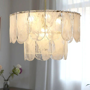 Timeless Metal & Glass Multi-Light Chandelier
