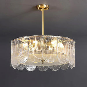 Timeless Metal & Glass Multi-Light Chandelier