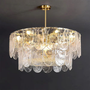 Timeless Metal & Glass Multi-Light Chandelier
