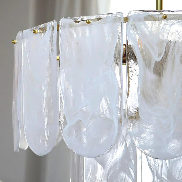 Timeless Metal & Glass Multi-Light Chandelier
