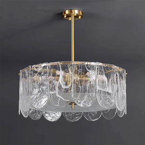 Timeless Metal & Glass Multi-Light Chandelier