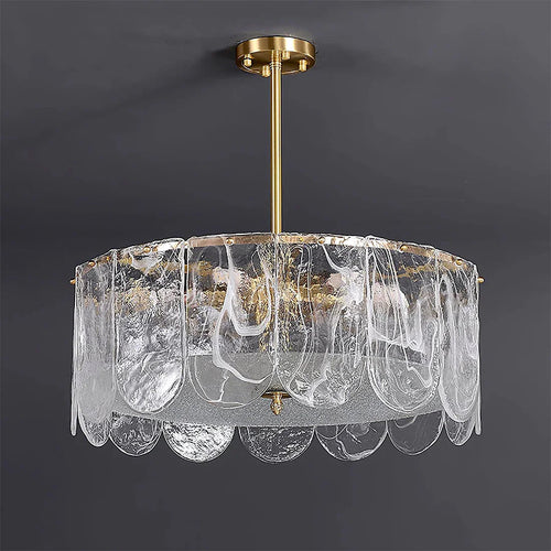 Timeless Metal & Glass Multi-Light Chandelier
