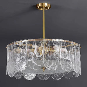 Timeless Metal & Glass Multi-Light Chandelier