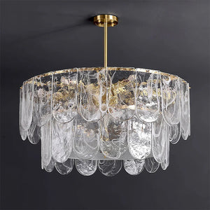 Timeless Metal & Glass Multi-Light Chandelier