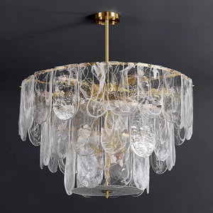 Timeless Metal & Glass Multi-Light Chandelier