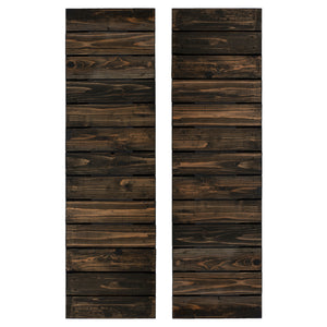 Horizontal Slat Wooden Shutters