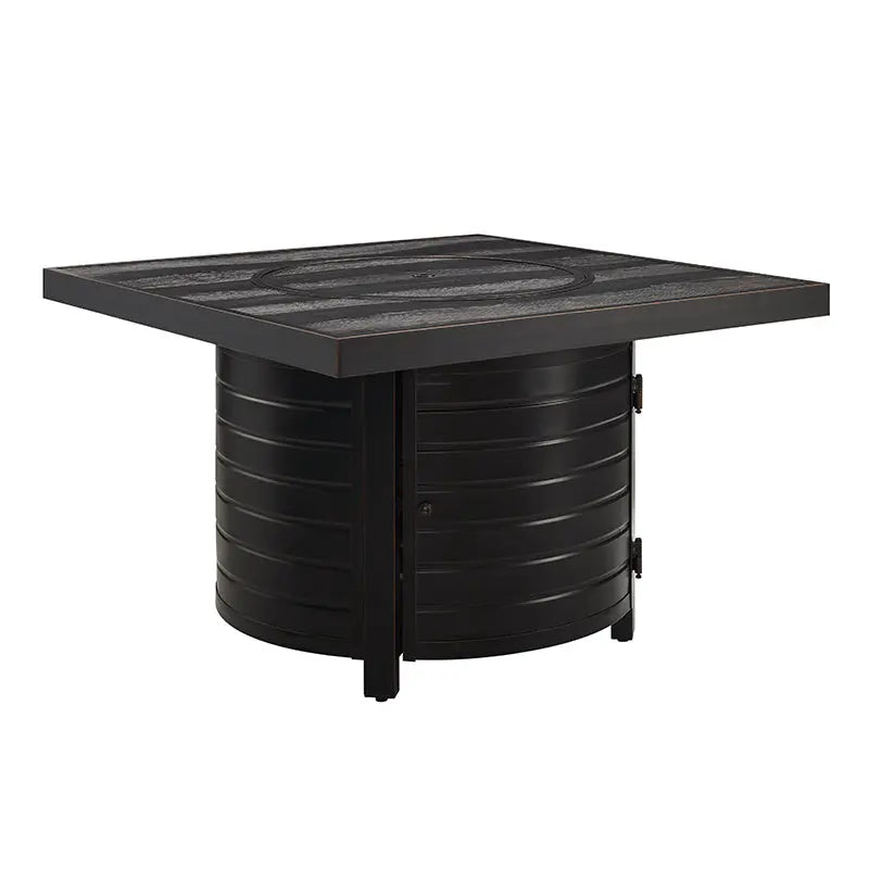 Yorke 40' Square Aluminum Convertible Gas Fire Pit Table