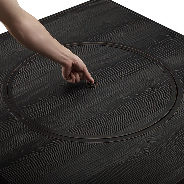 Yorke 40' Square Aluminum Convertible Gas Fire Pit Table - dimensions