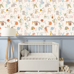 Alphabet Wallpaper - Nursery Wall Decor Wallpapers