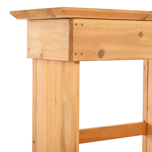 TOPMAX 65.7'' Tall Garden Potting Bench Table with Hutch - view 11