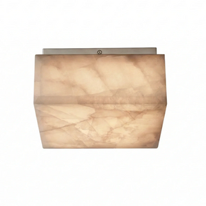Alabaster Riviera Square Ceiling  Lamp