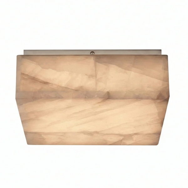 Alabaster Riviera Square Ceiling  Lamp