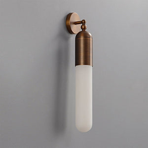 Alabaster Tube Wall Sconce