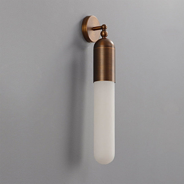 Alabaster Tube Wall Sconce