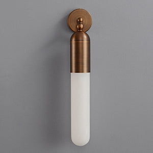 Alabaster Tube Wall Sconce