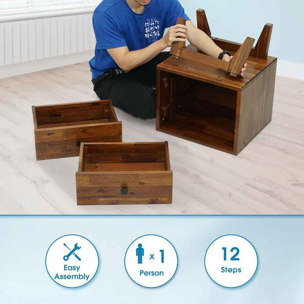 Silvia Solid Wood Nightstand - view 16