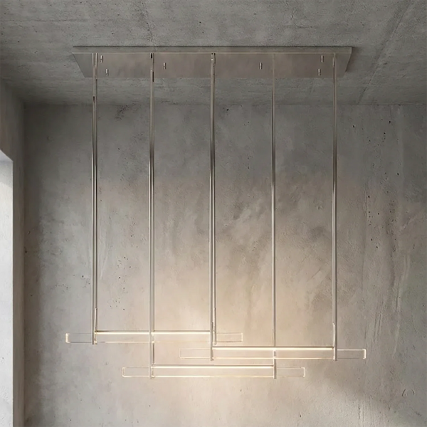 Audubon Crystal-Glow Multi-Bar Linear Chandelier